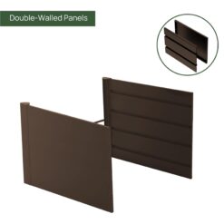 Vego Garden 27-cu ft 27-in W x 53-in L x 32-in H Umber Brown Galvanized Metal Raised Garden Bed