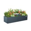 Vego Garden 22-cu ft 27-in W x 83-in L x 17-in H Midnight Blue Galvanized Metal Raised Garden Bed