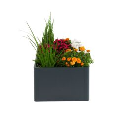 Vego Garden 22-cu ft 27-in W x 83-in L x 17-in H Midnight Blue Galvanized Metal Raised Garden Bed