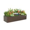 Vego Garden 22-cu ft 27-in W x 83-in L x 17-in H Umber Brown Galvanized Metal Raised Garden Bed