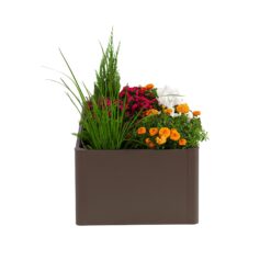 Vego Garden 22-cu ft 27-in W x 83-in L x 17-in H Umber Brown Galvanized Metal Raised Garden Bed