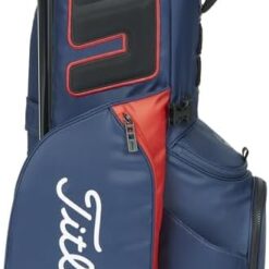 Titleist Players 4 Golf Bag, Navy/Red