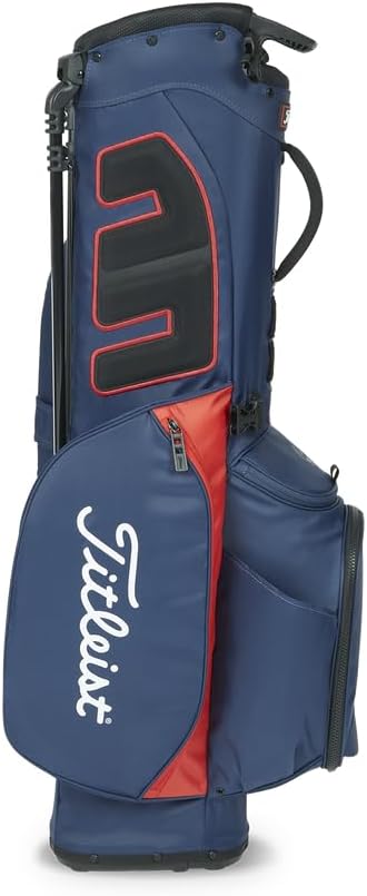 Titleist Players 4 Golf Bag, Navy/Red