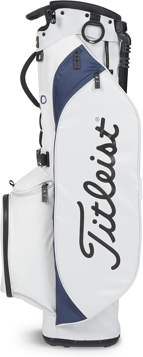 Titleist Players 4 Golf Bag, White/Navy