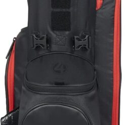 Titleist Players 4 Golf Bag, Black/Black/Red