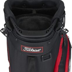 Titleist Players 4 Golf Bag, Black/Black/Red