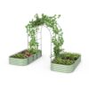 Vego Garden VAT 54-in W x 90-in H Painted Finish Steel Garden Trellis For Climbing Plants For Cucumbers For Roses For Tomatoes