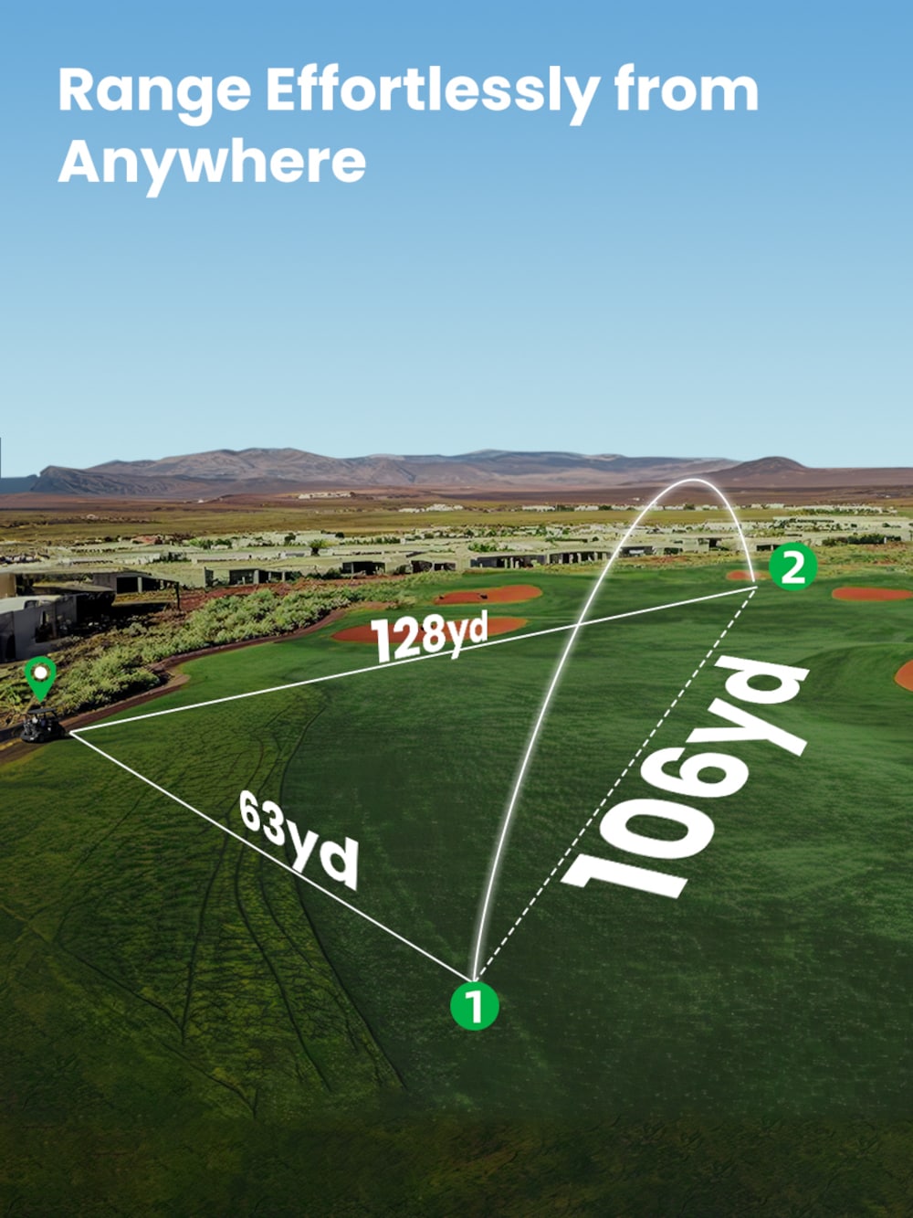 MILESEEY Oled Display Golf Laser Range Finder with Slope