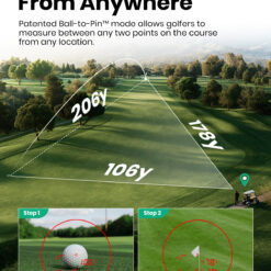 MILESEEY SmartSlope Technology 600-Yard Flag-Lock Precision Golf Range Finder