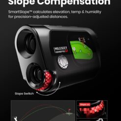 MILESEEY SmartSlope Technology 600-Yard Flag-Lock Precision Golf Range Finder