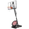 IE Sports Portable Basketball Hoop with Adjustable Height with 50 Inch Backboard and Rebounder