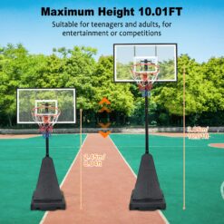Flynama Indoor/Outdoor Portable 44-in Basketball System