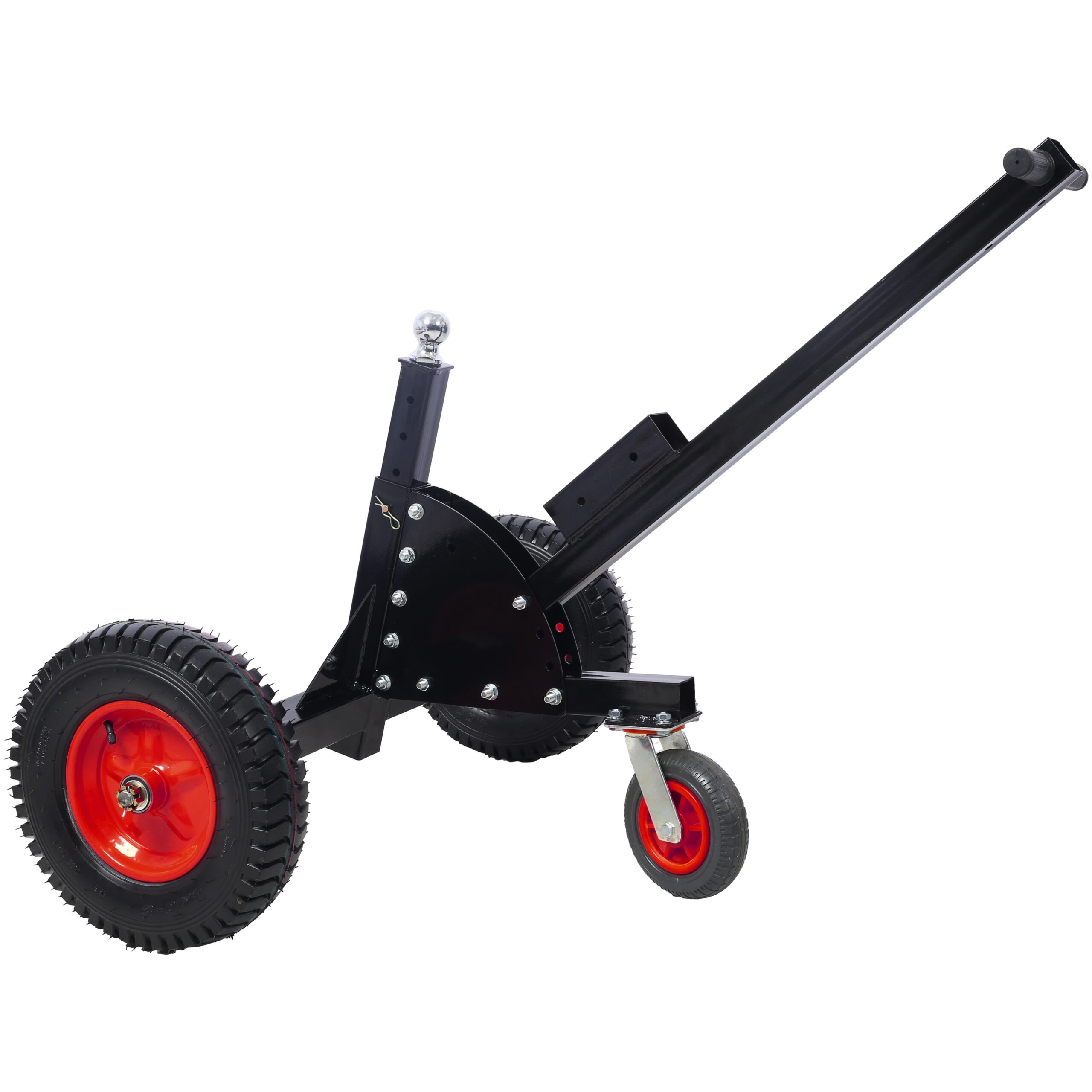 Kahomvis 2-in-1 Heavy Duty 1500lbs Trailer Dolly Load Capacity Trailer Mover 2inch Hitch Ball 24-35.4inch Adjustable Height Trailer RV Boat