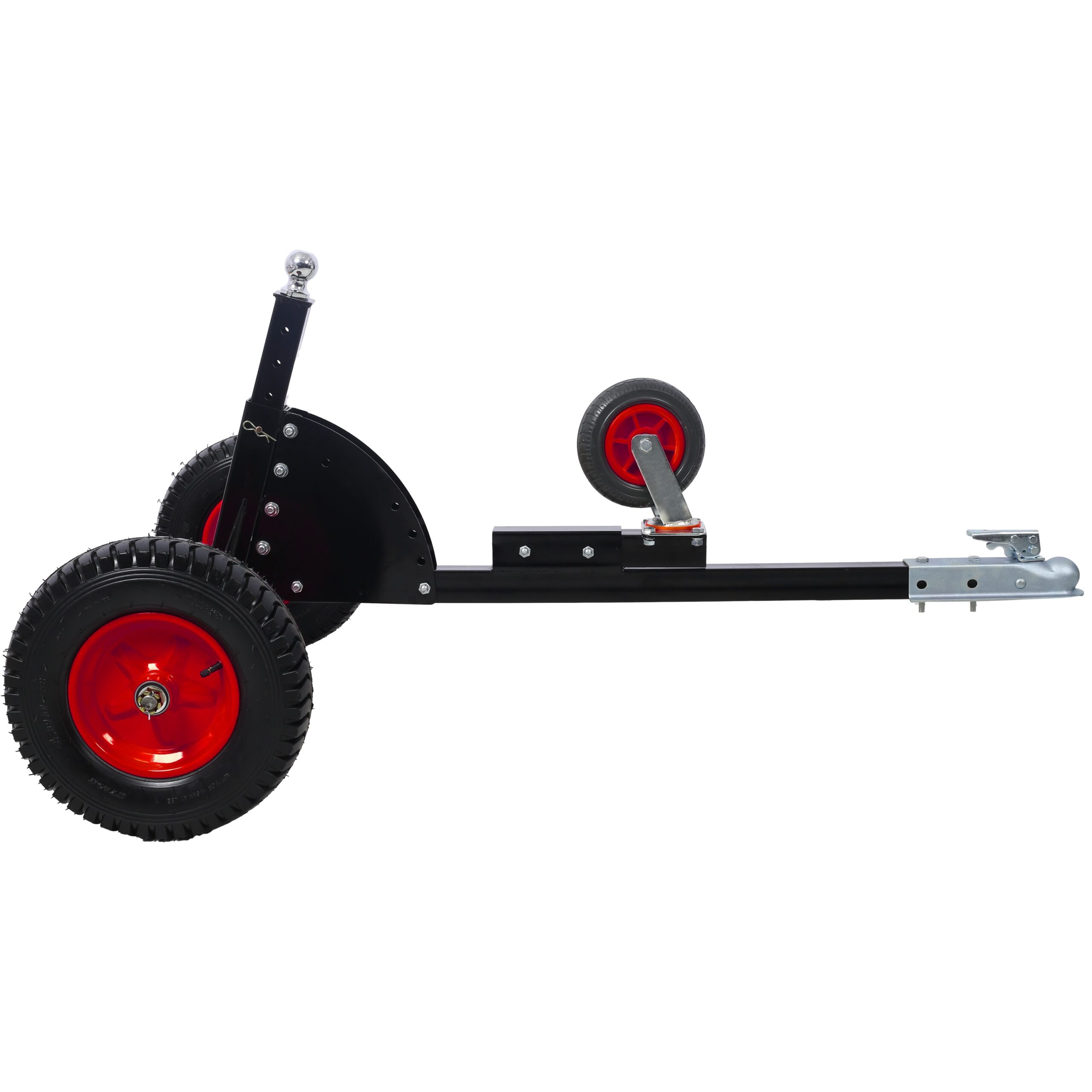 Kahomvis 2-in-1 Heavy Duty 1500lbs Trailer Dolly Load Capacity Trailer Mover 2inch Hitch Ball 24-35.4inch Adjustable Height Trailer RV Boat