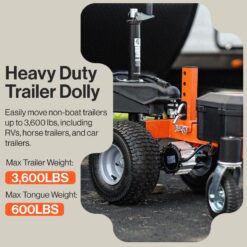 SuperHandy Orange Steel Dolly
