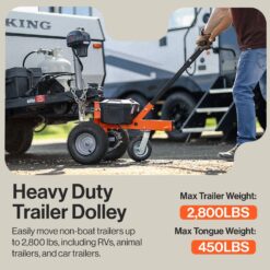 SuperHandy Orange Steel Dolly
