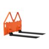 Garvee 45 Skid Steer Pallet Forks Heavy Duty 3200 lbs Capacity Skid Steer Forks Attachment for Tractors and Loaders Quick Attach Mount Orange