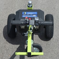 Tow Tuff TMD-35ETD8 Adjustable 3500 Lbs Capacity Electric Trailer Dolly Green