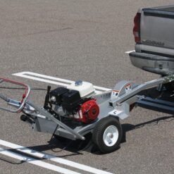 Dosko Heavy Duty Steel Tow Bar with 2-Inch Coupler and Safety Cables - 39 x 7 Inches