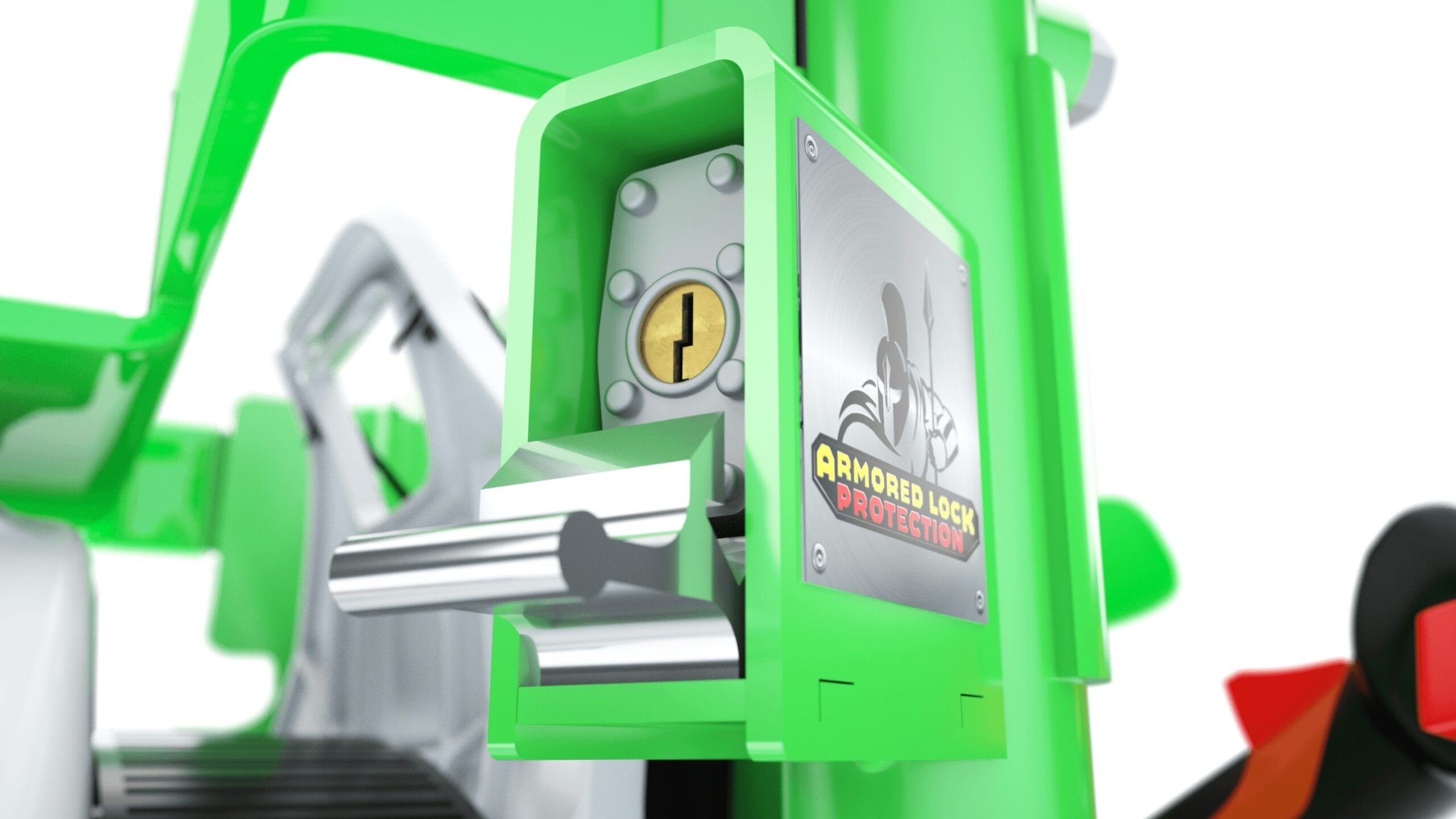 GREEN TOUCH INDUSTRIES Xtreme Pro Series 3-position Trimmer Rack For Open and Enclosed Trailers- Durable Steel Construction