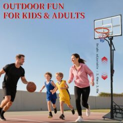 Flynama Indoor/Outdoor Portable 44-in Basketball System