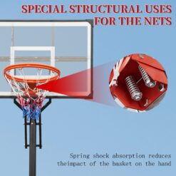 Flynama Indoor/Outdoor Portable 44-in Basketball System