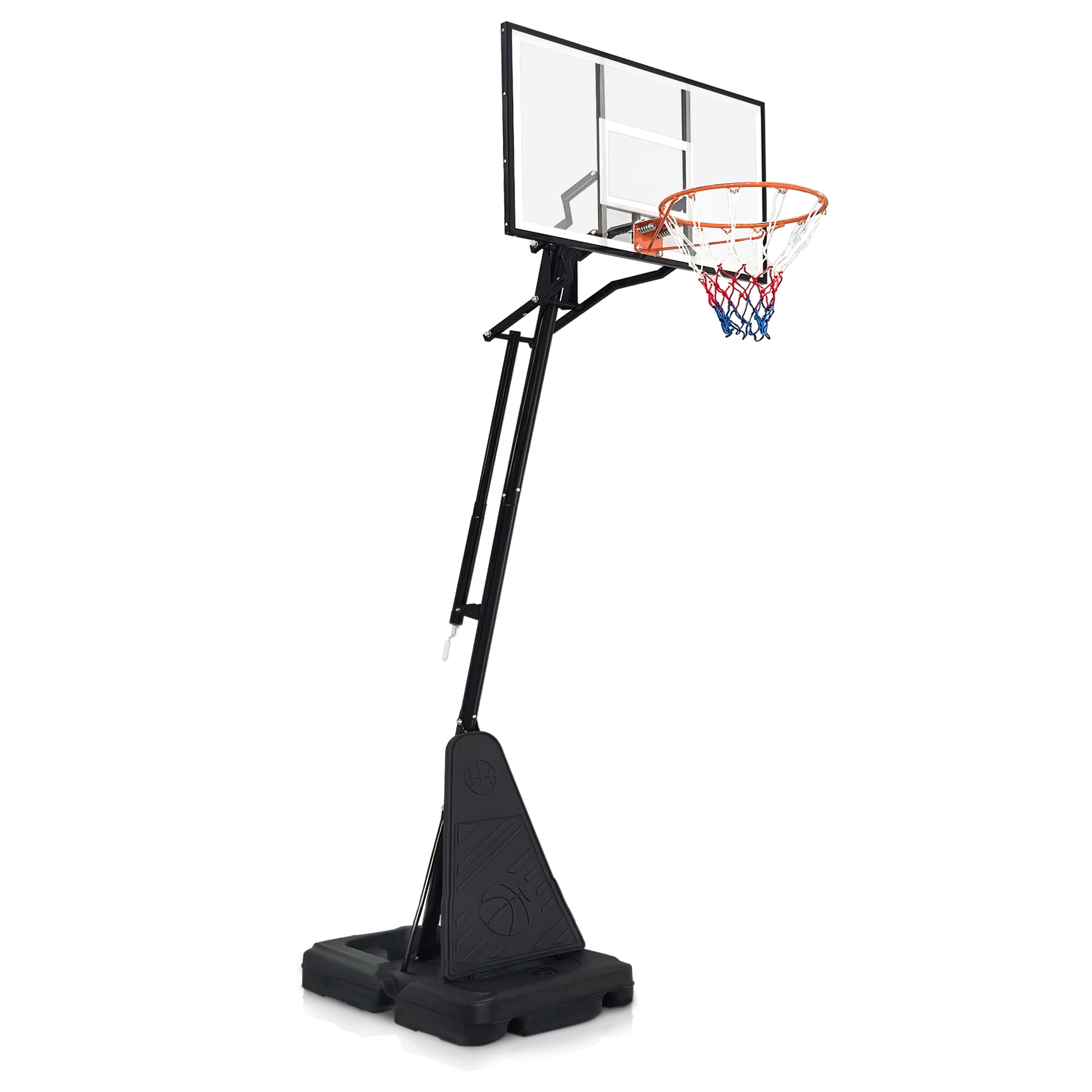 LOVMOR Portable Basketball Hoop 810ft 44 Backboard Rebound System Indoor Outdoor