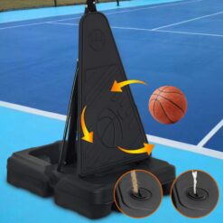 LOVMOR Portable Basketball Hoop 810ft 44 Backboard Rebound System Indoor Outdoor