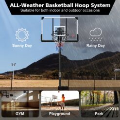 Flynama Indoor/Outdoor Portable 44-in Basketball System