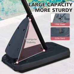 Flynama Indoor/Outdoor Portable 44-in Basketball System