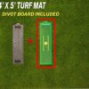 Divot Board Golf Swing Path Mat with Premium Golf Turf