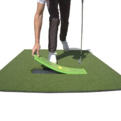 Divot Board Golf Swing Path Mat with Premium Golf Turf