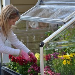 Canopia by Palram Plant Inn 4-ft L x 4-ft W x 4.8-ft H Gray/Clear Greenhouse Kit