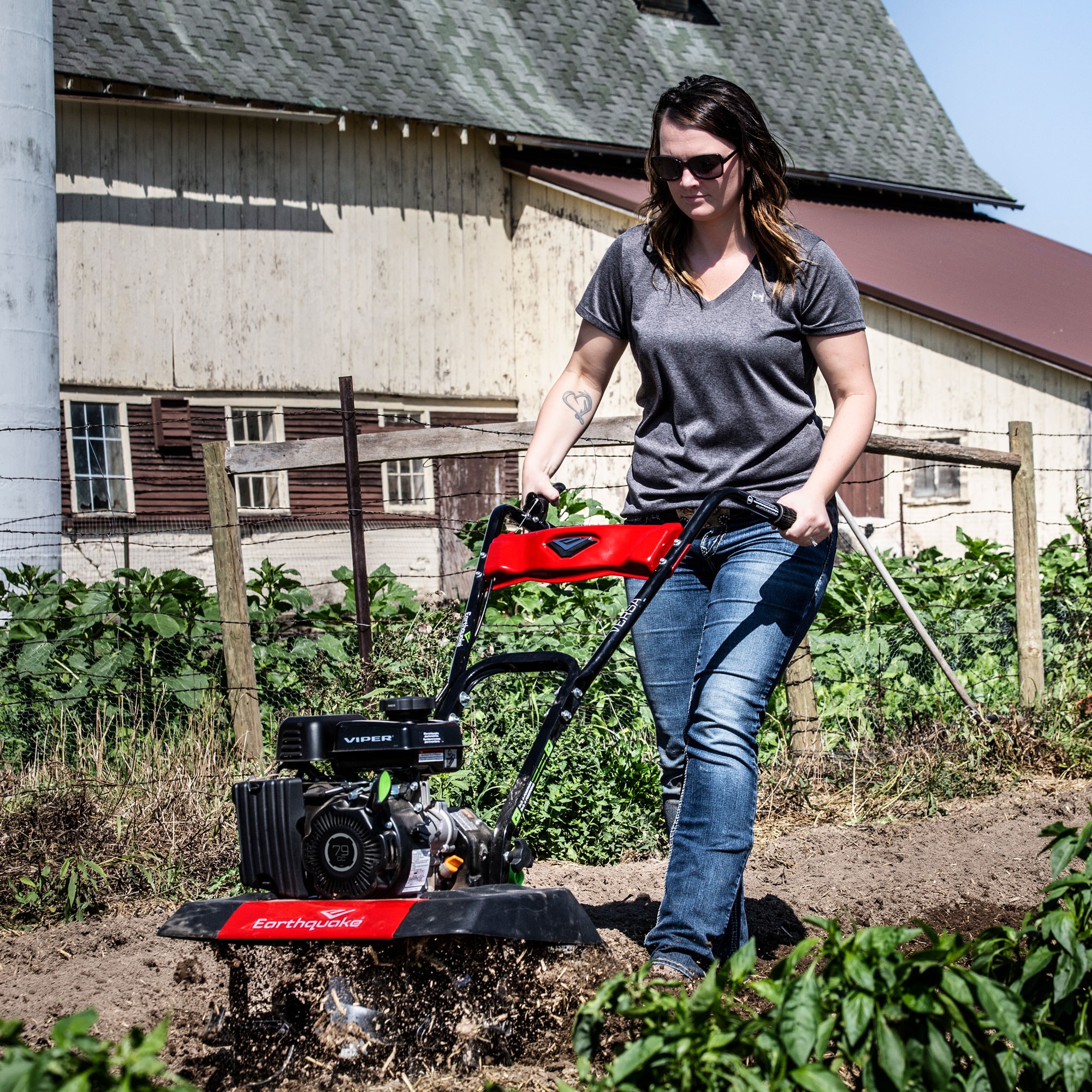 Earthquake Versa 79-cc 21-in Front -Tine Forward-rotating Tiller