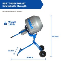 Kobalt Concrete mixer 5-cu ft