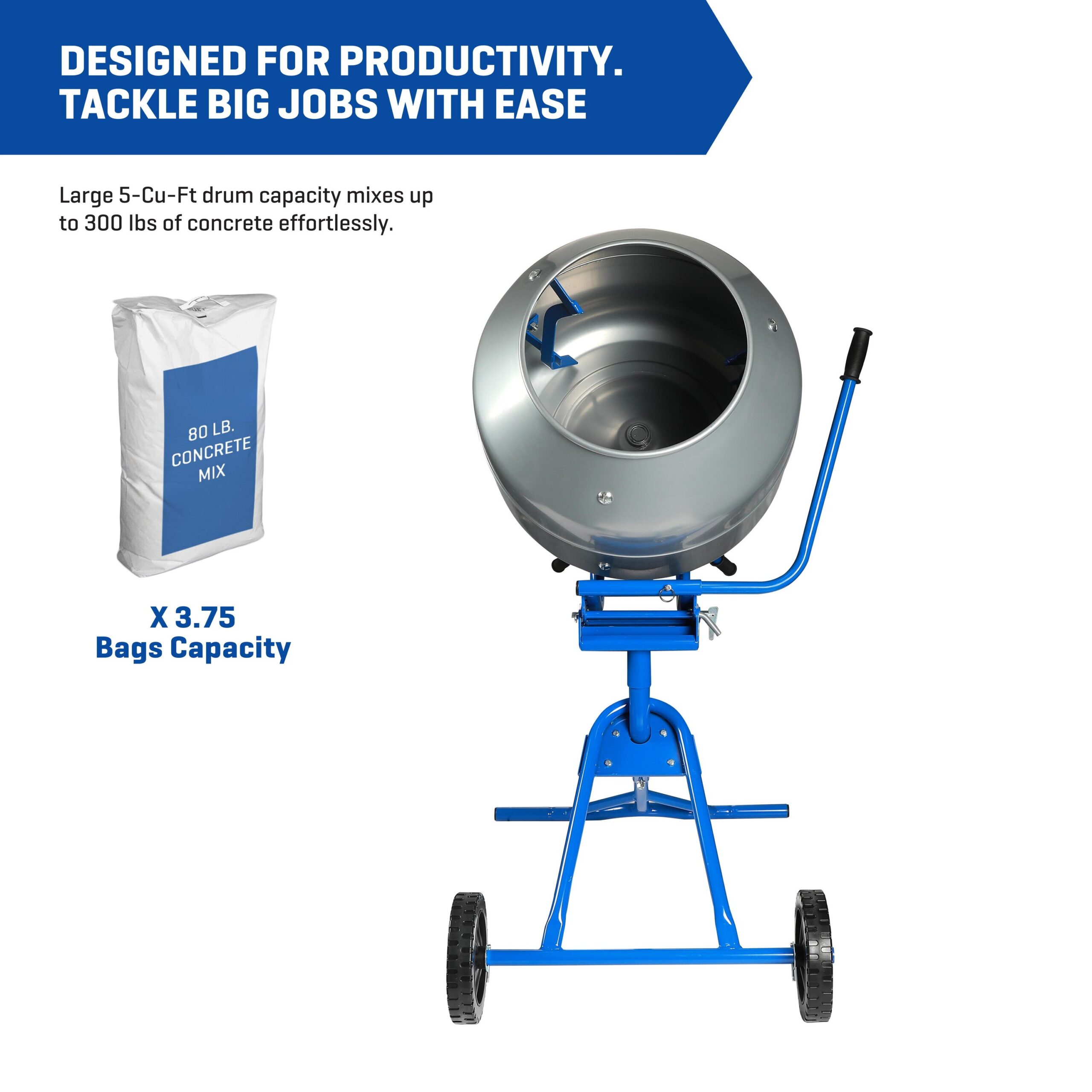 Kobalt Concrete mixer 5-cu ft