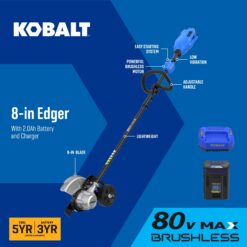 Kobalt 80-volt 8-in Handheld Battery Lawn Edger (Battery Included)