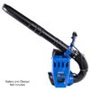 Kobalt Dual Port 80v 850-CFM 210-MPH Cordless Battery Backpack Leaf Blower Battery and Charger Not Included