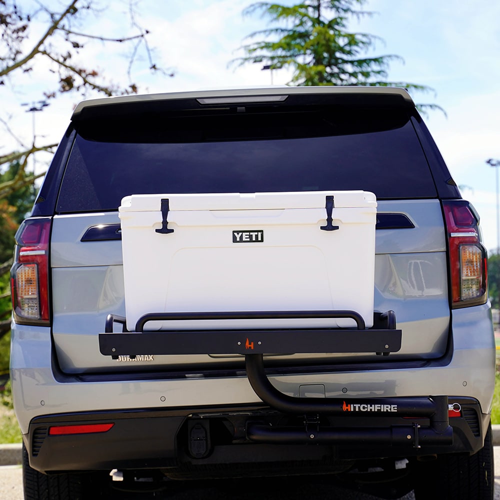 Hitchfire Ledge 38-in L x 24-in W x 9-in H Steel Hitch Cargo tray