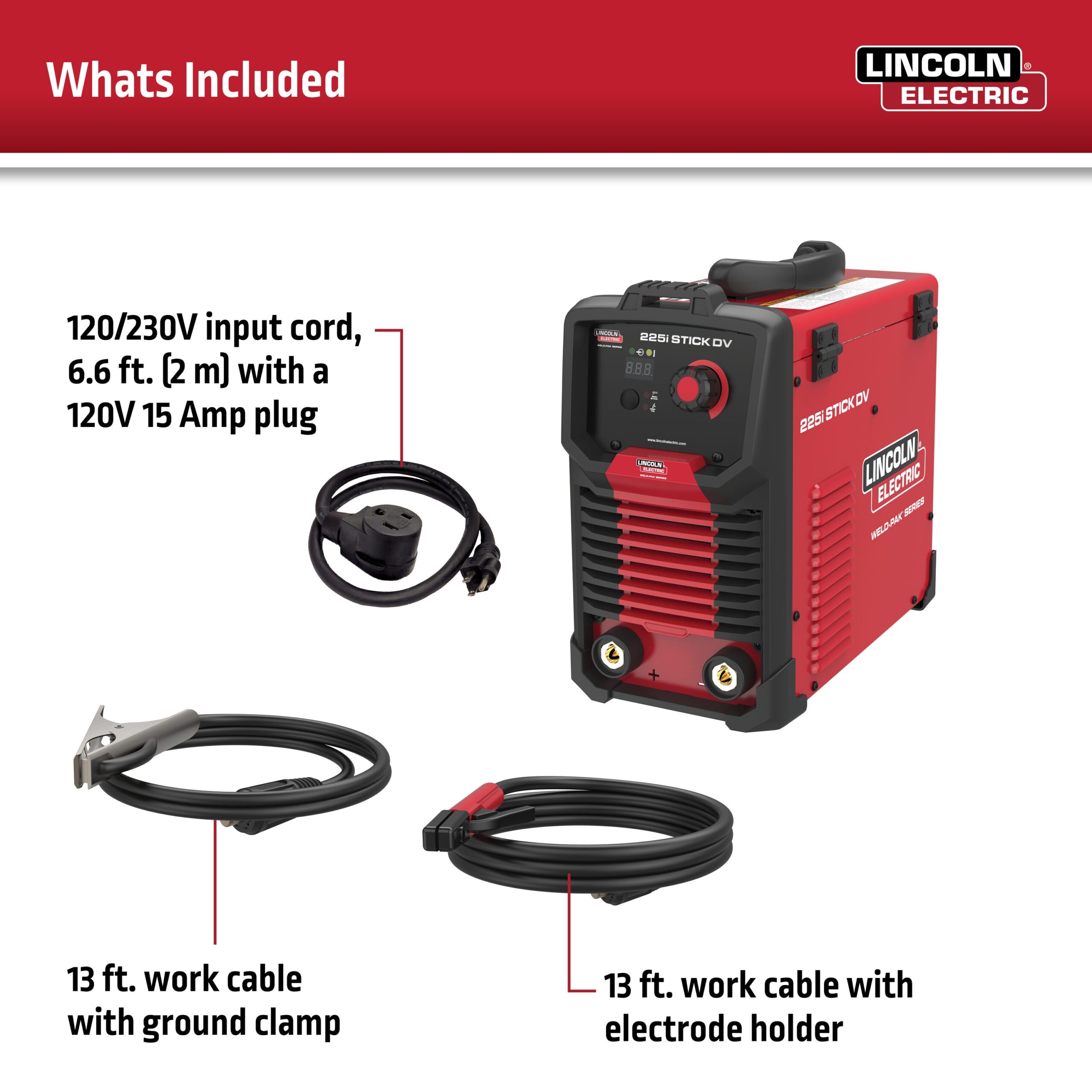 Lincoln Electric 120 -Volt / 225 -Amp Stick Welder
