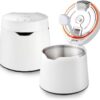 Carepod One Stainless Steel Humidifier for Large Room, Ultrasonic Cool Mist Humidifiers for Bedroom, Filter-Free, Lasts 30Hrs (1Gal/4L)