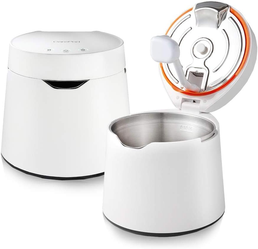 Carepod One Stainless Steel Humidifier for Large Room, Ultrasonic Cool Mist Humidifiers for Bedroom, Filter-Free, Lasts 30Hrs (1Gal/4L)
