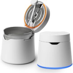 Carepod One Plus Stainless Steel Humidifier for Large Room with Mood Light, Quiet & Safe for Baby, Only 3 Washable Parts, Easy to Clean Ultrasonic Cool Mist Humidifiers for Bedroom for 30Hrs (1Gal/4L)