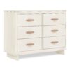 babyGap Skye 6 Drawer Dresser with Interlocking Drawers by Delta Children - Greenguard Gold Certified, Antique White