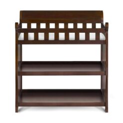 Delta Children Eclipse Changing Table with Changing Pad, Black Cherry