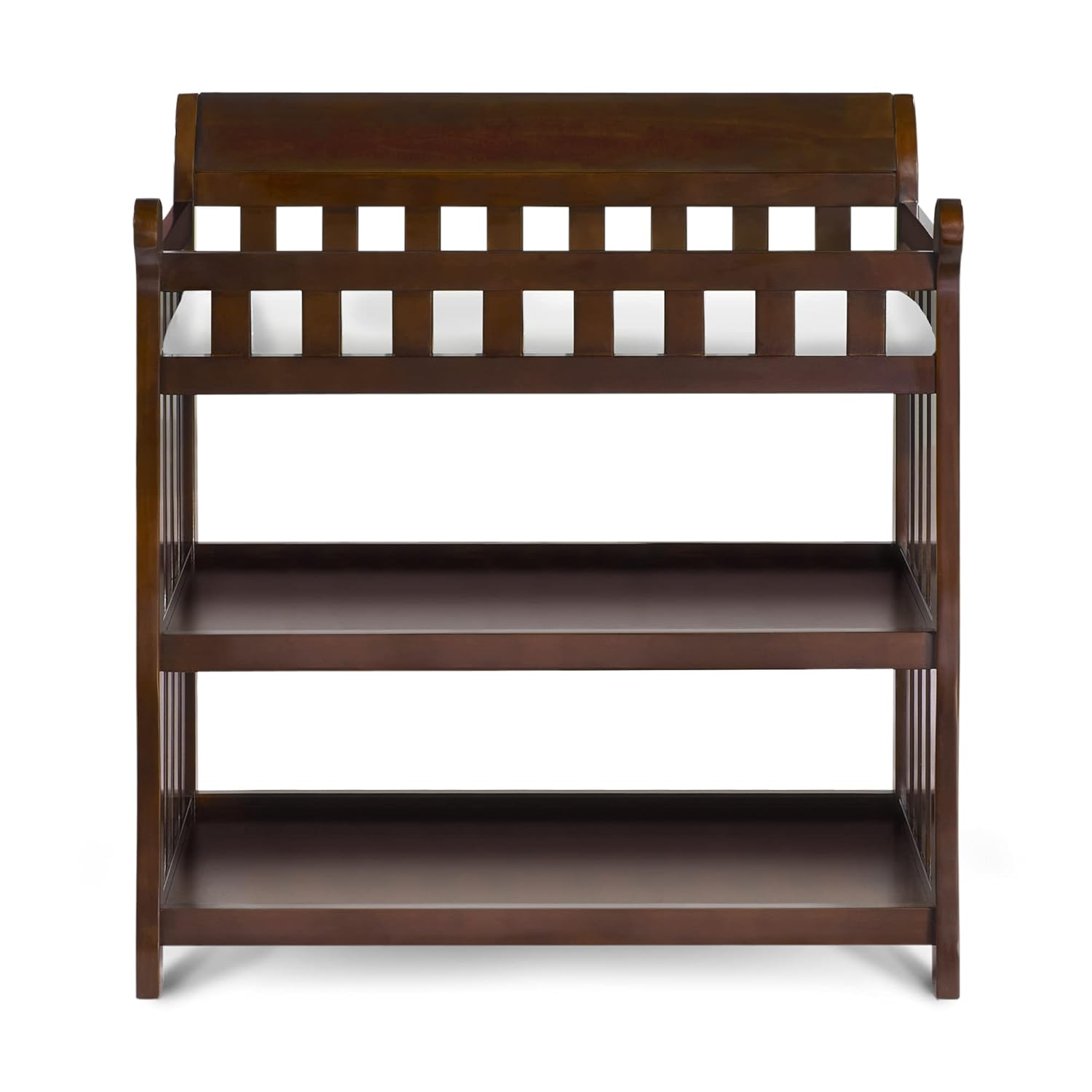 Delta Children Eclipse Changing Table with Changing Pad, Black Cherry