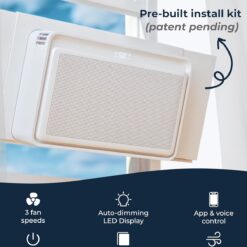 Windmill Window Air Conditioner - Quiet & Smart. Easy Install, Voice-Enabled, Remote & App Control AC Unit - 12,000 BTU Inverter w/WhisperTech