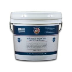 Silicone Top Coat for RVs, Campers & Flat Roofs – Waterproof Seal for Leaks, Cracks & Seams – Ponding Water Resistant – 1 Gallon White