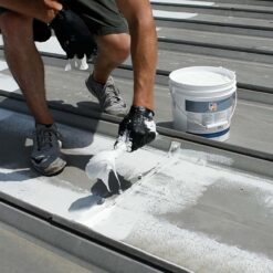 Countryman Coatings Heavy-Duty Silicone Roof Patch and Repair Paste – High-Solids, Non-Sag Formula – 1 Gallon – White