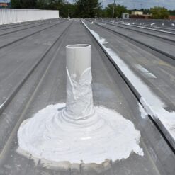 Countryman Coatings Heavy-Duty Silicone Roof Patch and Repair Paste – High-Solids, Non-Sag Formula – 1 Gallon – White